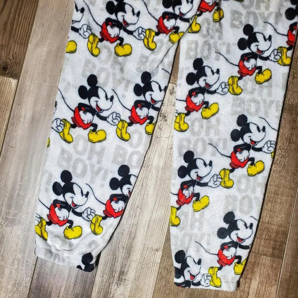 Disney Mickey Mouse Women's Fleece Jogger Sleepwear PJ Bottoms Size Medium 8-10 - Picture 14 of 16